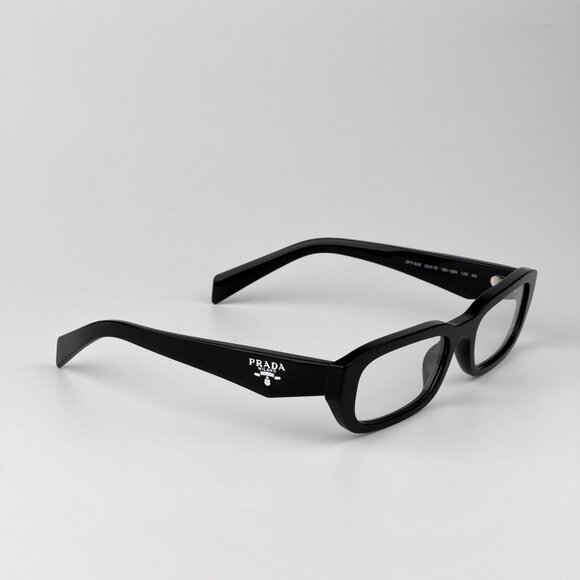 Prada PRB06S Eyeglasses – Black Rectangle Frame | Model 16K08N - Picture 4 of 9